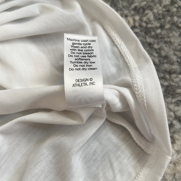 Athleta White Tee With Mesh Details - Picture 5 of 11